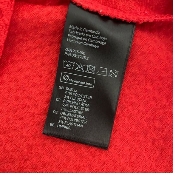 H&M Fit And Flare Dress Red Flattering Stretchy Holiday Party - Picture 9 of 11